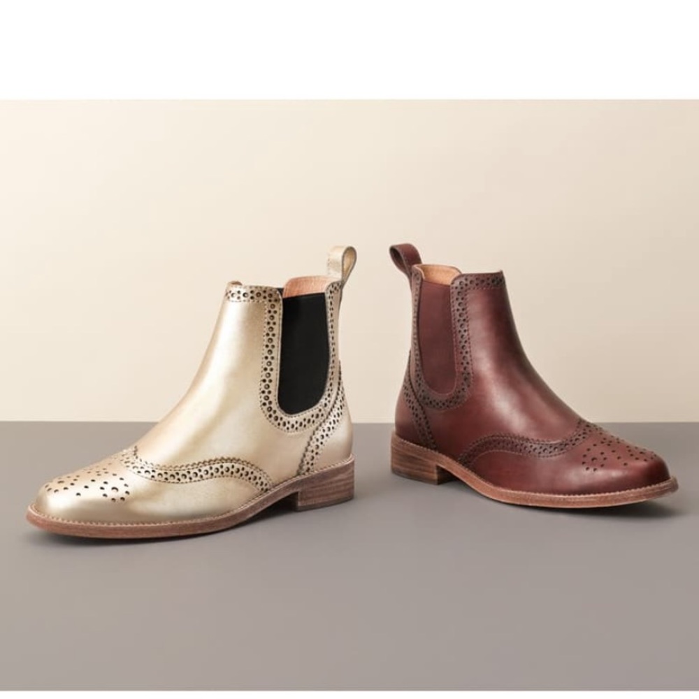 Madewell Ivan Brogue Oxford Bootie. Size 8.5